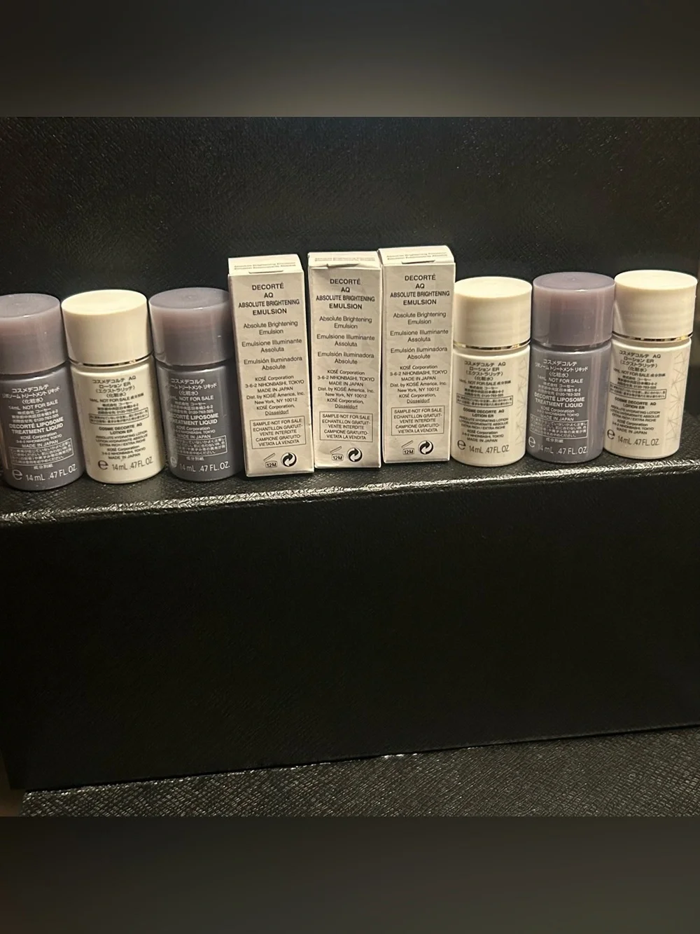 DECORTÉ AQ Absolute Brightening Emulsion + Liposome + Hydrating Lotion Set 9 Pc